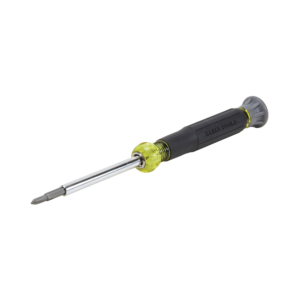 Klein Tools 32581 Electronic Screwdriver, #0, #00, 1/8 in, 3/32 in Drive, Phillips, Slotted Drive, 6-1/2 in OAL