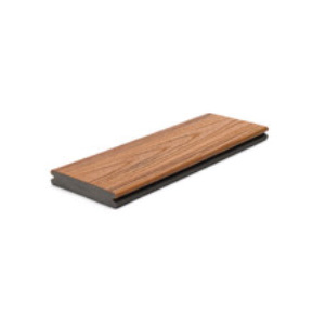Transcend TT010612TG01 Grooved-Edge Decking Board, 12 ft L, 6 in W, 1 in T, Tiki Torch