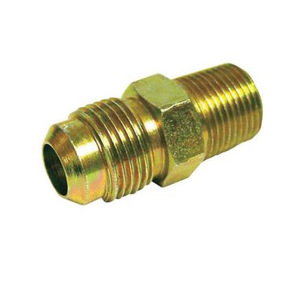 ACE 4501979 Flare Connector, 1/4 x 1/4 in, MPT, Brass - 1