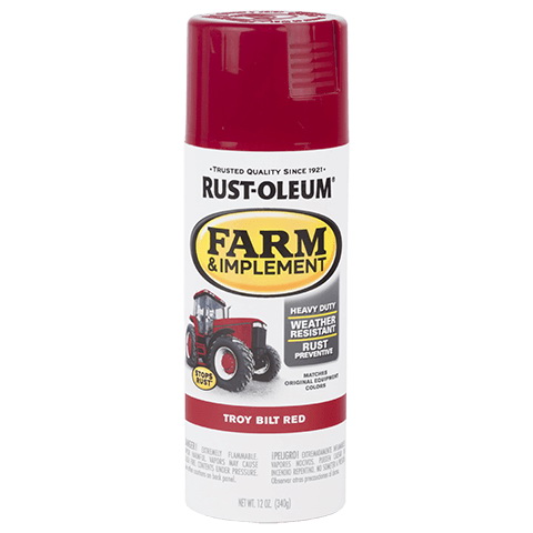 303473 Enamel Spray Paint, Gloss, Troy-Bilt Red, 12 oz, Can