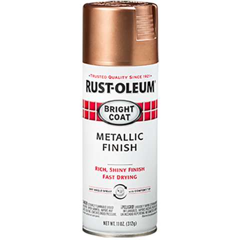 Rust-Oleum 344733 Rust Preventative Spray Paint, Bright Metallic, Rose Gold, 11 oz, Can