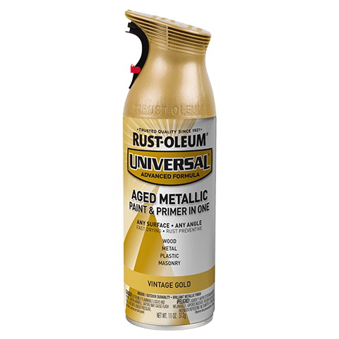 Universal 342918 Metallic Spray Paint, Metallic, Vintage Gold, 11 oz, Can
