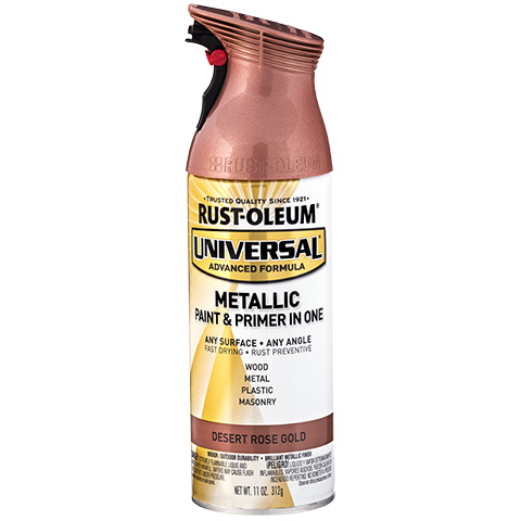 Universal 342919 Metallic Spray Paint, Metallic, Desert Rose Gold, 11 oz, Can