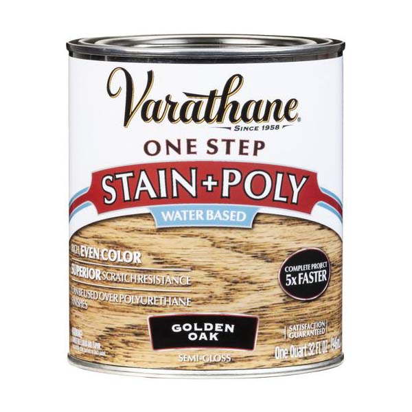 336358 Stain and Polyurethane, Golden Oak, Liquid, 1 qt