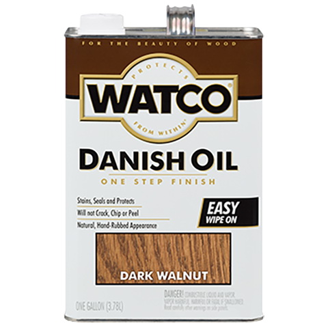 65831 Danish Oil, Dark Walnut, Liquid, 1 gal