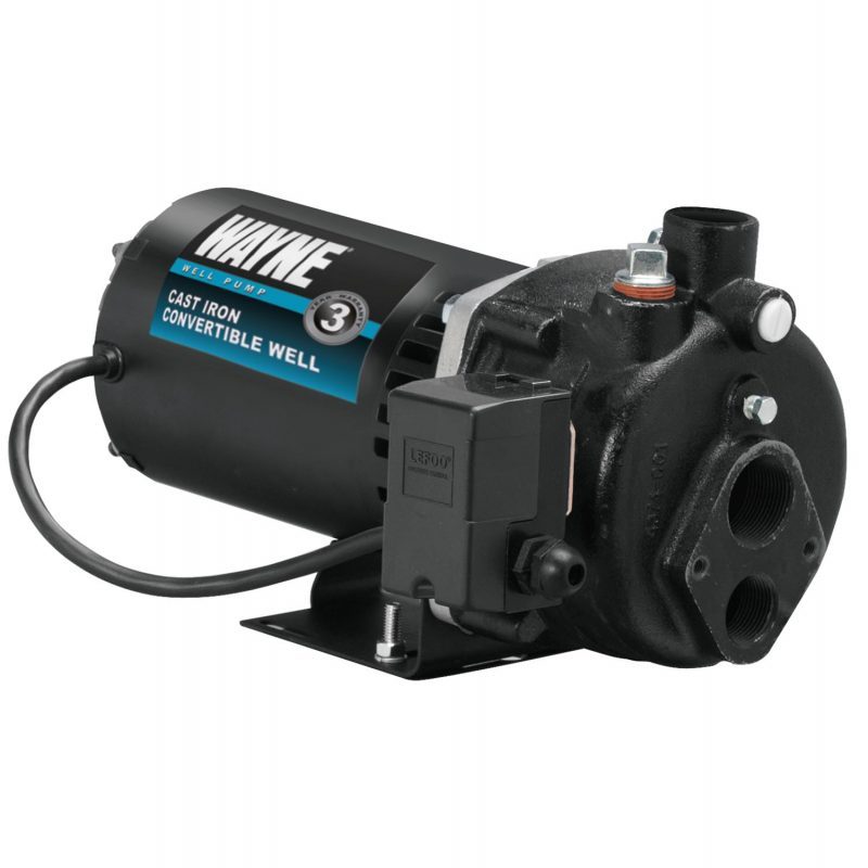 CWS100 Jet Pump, 120/240 V, 1 hp, 3/4 in Connection, 90 ft Max Head, 1056 gph, Cast Iron