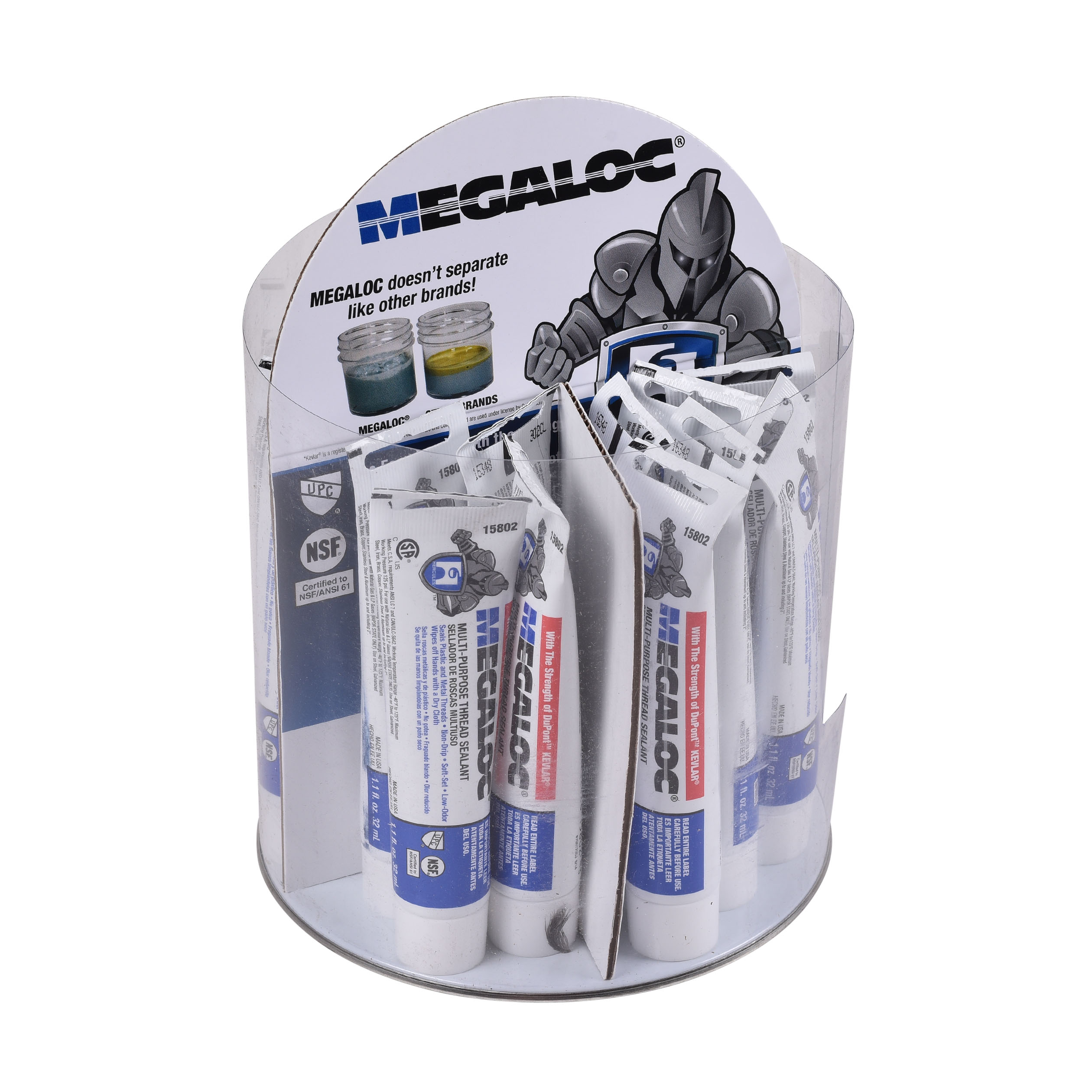 Hercules 15802 Thread Sealant, 1.1 oz, Liquid, Blue