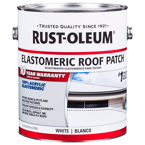 301898 Elastomeric Roof Patch, White, Liquid, 0.9 gal