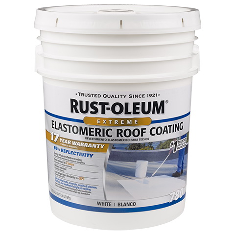 780 Series 301992 Elastomeric Roof Coating, White, 5 gal, Pail, Liquid