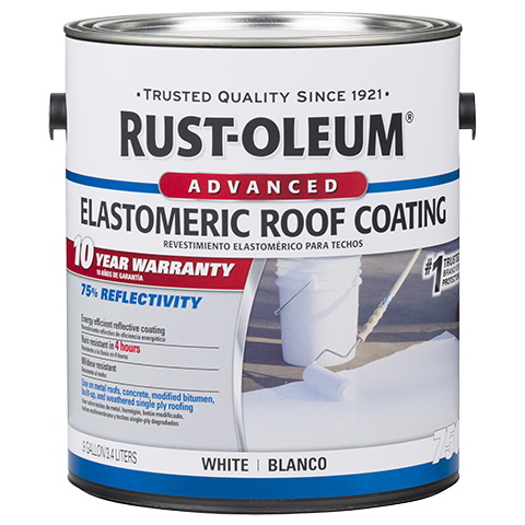 750 Series 301903 Elastomeric Roof Coating, White, 0.9 gal, Liquid