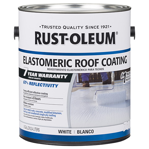 710 Series 301904 Elastomeric Roof Coating, White, 0.9 gal, Liquid