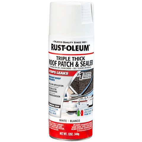 345814 Roof Patch and Sealer, White, Liquid, 12 oz Aerosol Can