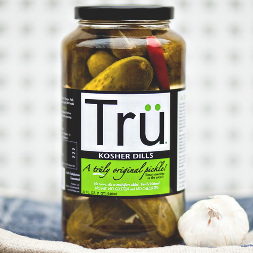 Tru Pickles 3001 Pickle, Original Kosher Dill Flavor, 32 oz Jar - 1