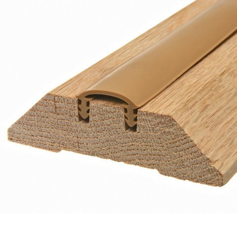 Frost King WAT36HR Saddle Threshold, 36 in L, 3-1/2 in W, High Rug Profile, Wood, Oak