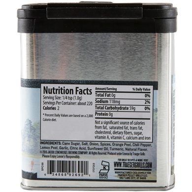 Traeger Leinenkugel's Series SPC181 Summer Shandy Rub, Citrus, 7.75 oz Tin