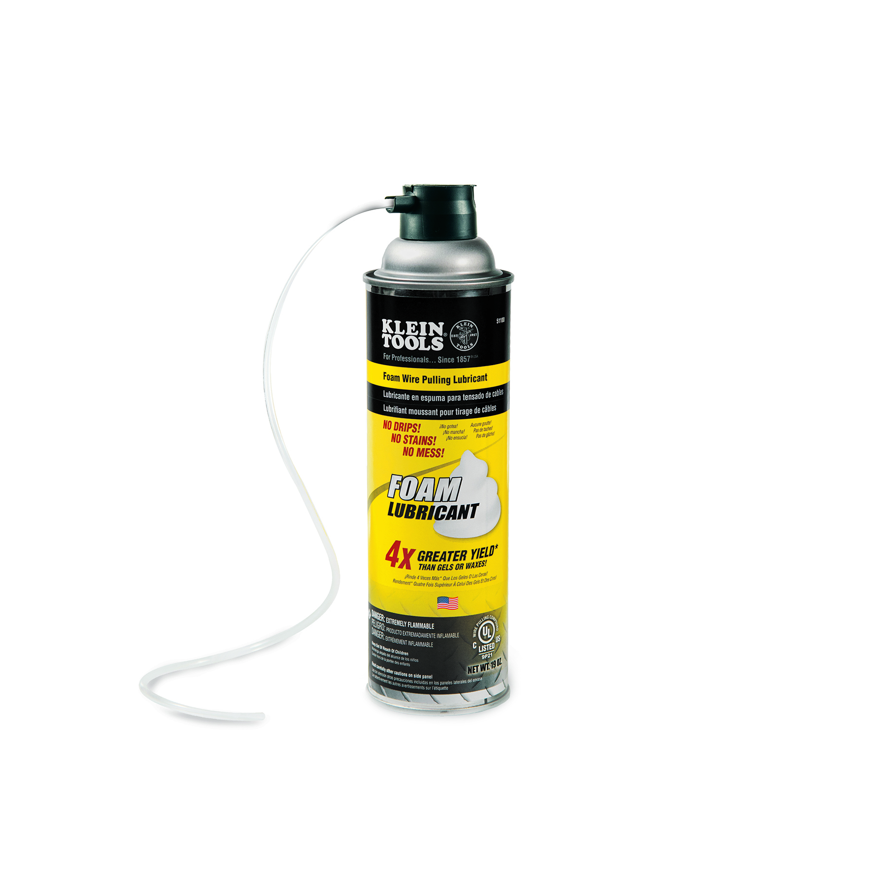 Klein Tools 51100 Wire Pulling Lubricant, 19 oz, Can, Foam