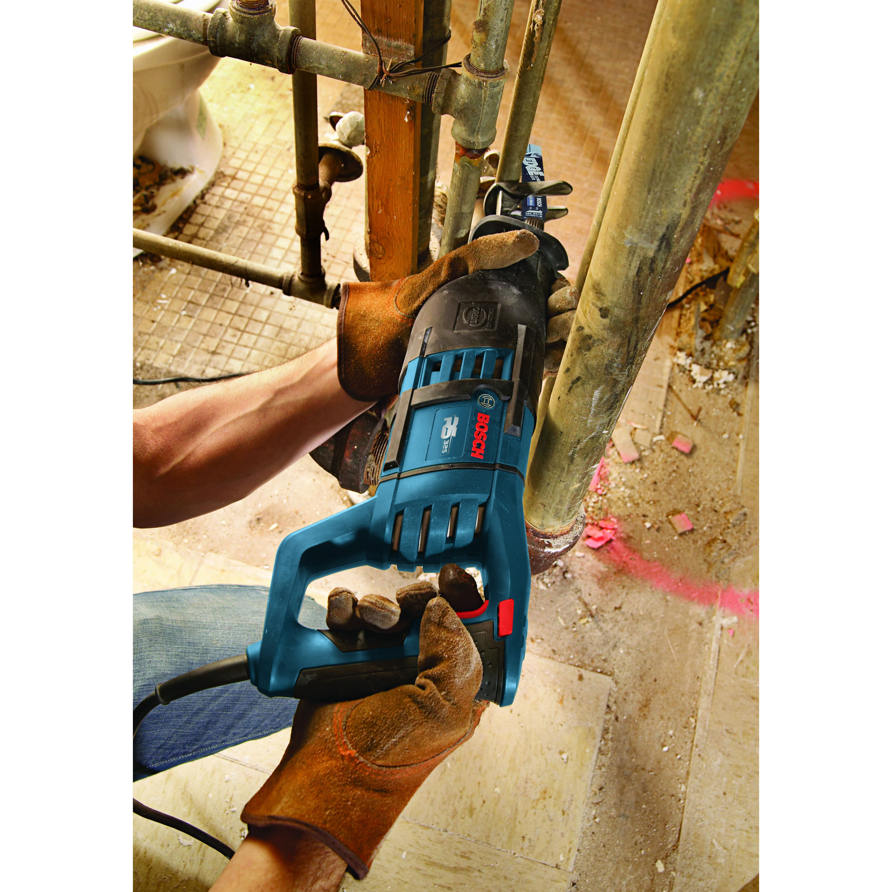 Reciprocating Saw Blade, Bosch, 9 in L, 14, 18 TPI, 5/PK - 3