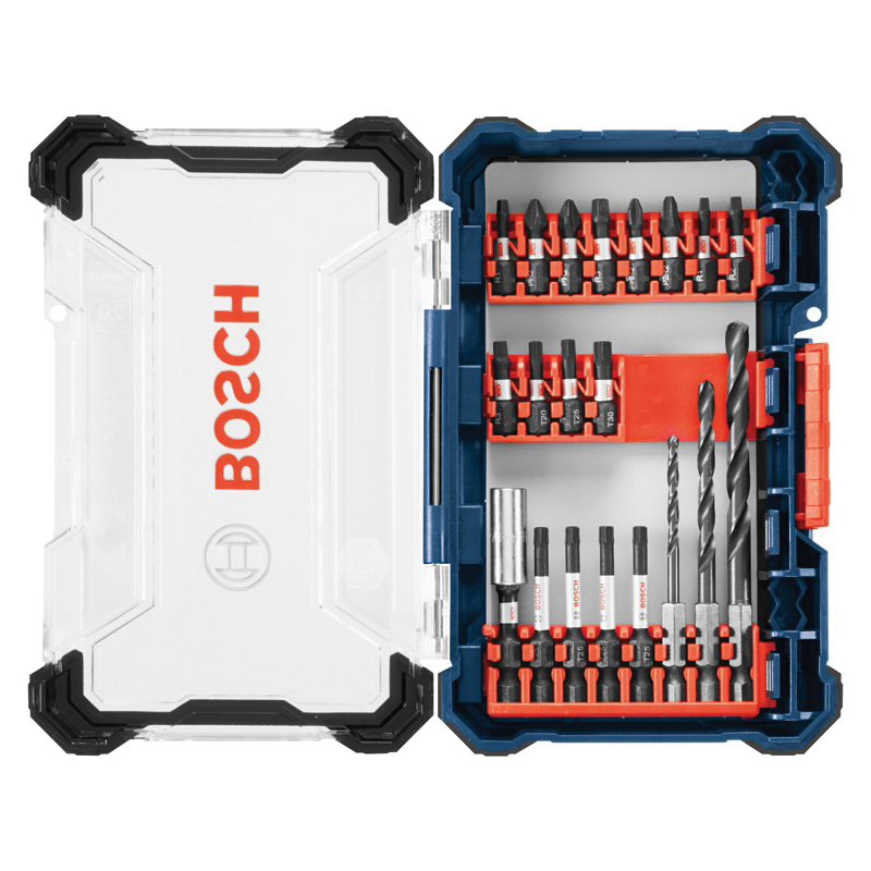 Impact Tough DDMS20 Drill Bit Set, 20-Piece, HCS, Black Oxide