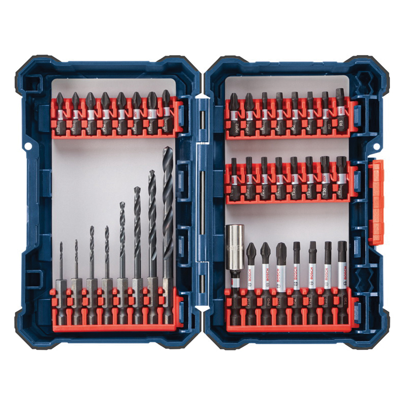 Impact Tough DDMS40 Drill Bit Set, 40-Piece, HCS, Black Oxide
