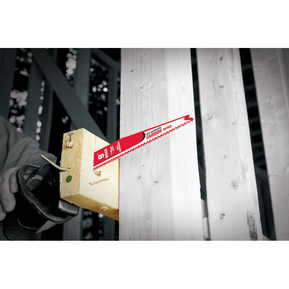 Diablo Demo Demon DS0606CWS10 Reciprocating Saw Blade, 1 in W, 6 in L, 5, 7 TPI, Carbide Cutting Edge