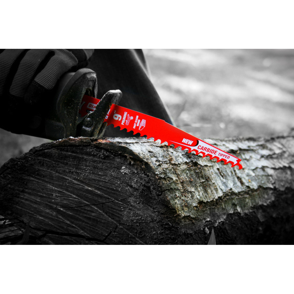 Diablo Demo Demon DS0903CP10 Reciprocating Saw Blade, Applicable Materials: Clean Wood, 1 in W, 9 in L, 3 TPI