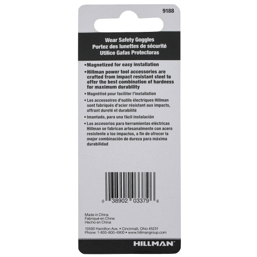 Hillman 9189 Magnetic Driver Screw, 5/16 in Drive, Hex Shank