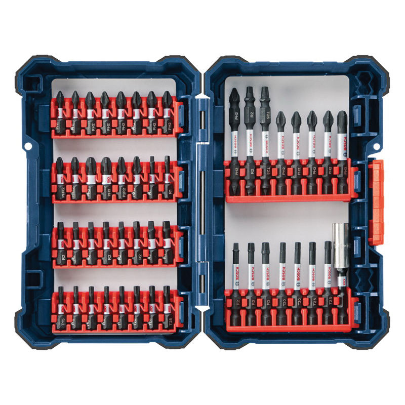 Impact Tough SDMS48 Screwdriver Bit Set, 48-Piece, HSS, Black Oxide