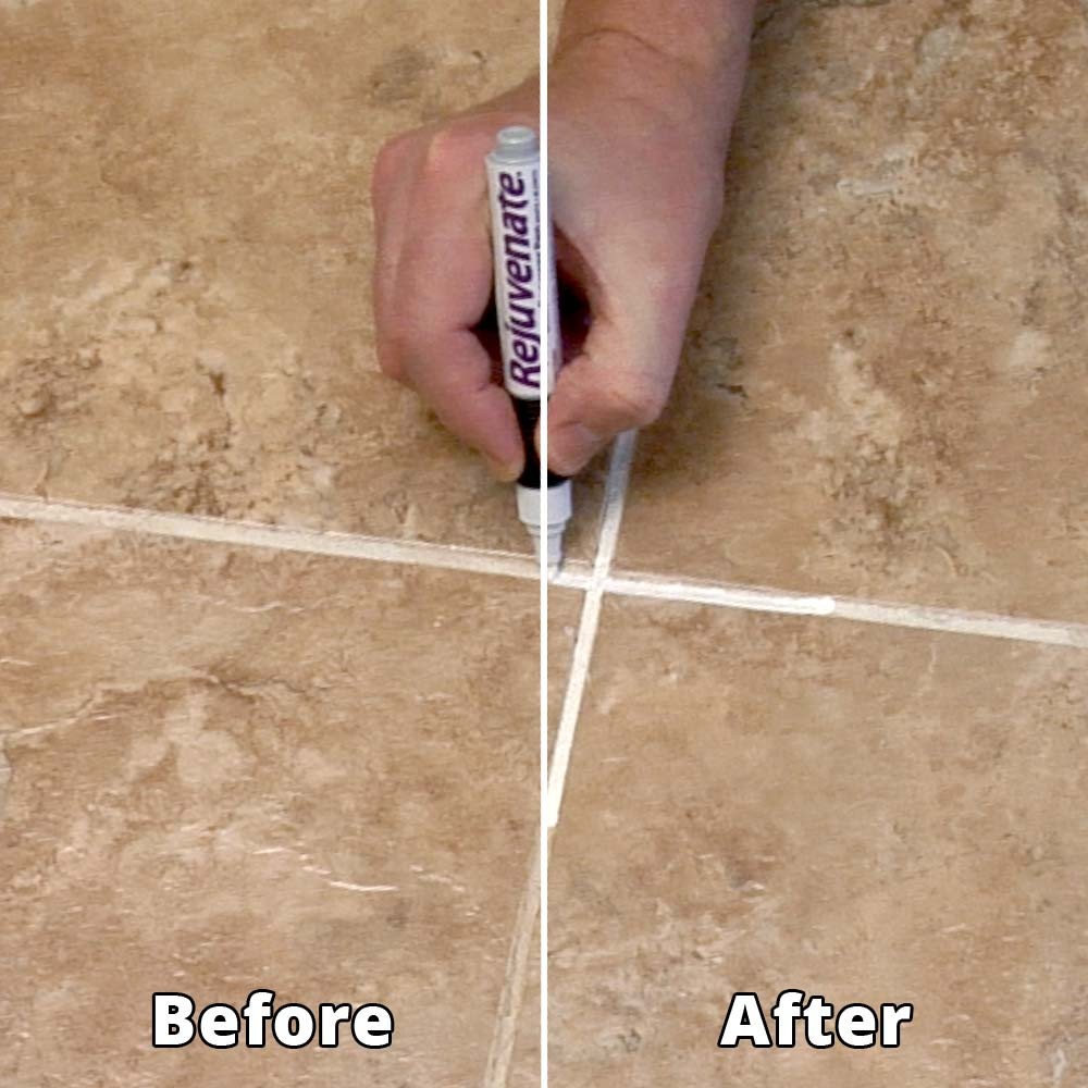 Rejuvenate RJ2GMW Grout Renewer Pen, White