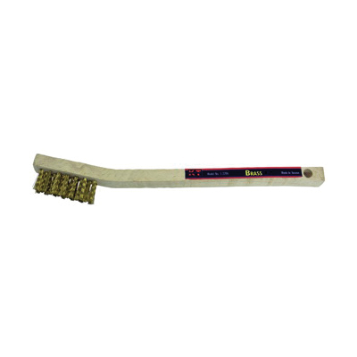 K-T Industries 5-2221 Bent Handle Brush with Scraper 