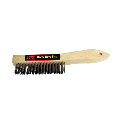 K-T Industries 5-2221 Bent Handle Brush with Scraper 