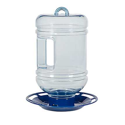 Perky-Pet 780 Bird Waterer, 1.5 qt Volume, Plastic, Blue, Hanging Mounting
