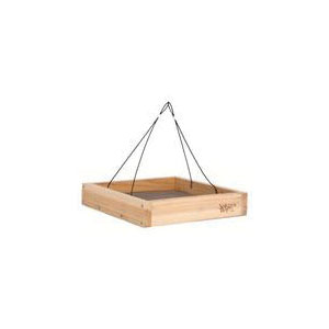 CWF3 Platform Feeder, Hanging, Mixed, Peanuts, Sunflower, Cedar, 2-1/4 in H