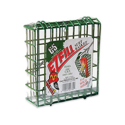 C&S EZ Fill 730 Suet Basket Feeder, Green, 5-1/2 in H