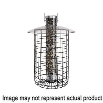 Droll Yankees B7DC Shelter Feeder, Domed Cage, 2.5 lb, Mixed Seed, Sunflower, White Proso Millet Seed, 6-Port/Perch - 1