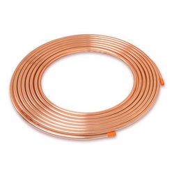 D 05050 Copper Tubing, 5/16 in OD, 50 ft L, Soft, Type ACR, Coil
