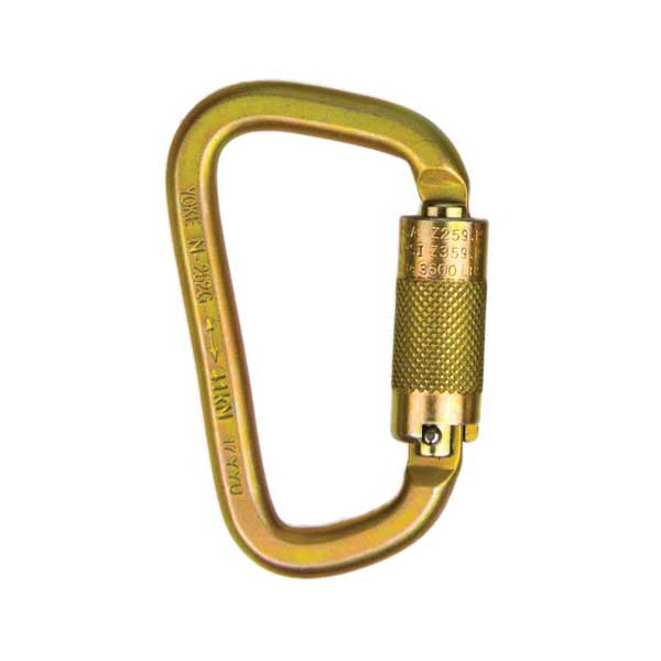 01837 Locking Carabiner, Steel