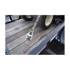 K Series Ratchet Tie-Down Strap, Keeper, 1-1/4 in W, 16 ft L, Camouflage, 1000 lb, J-Hook End Fitting, 2 pk - 4