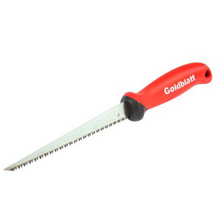 Goldblatt G20556 Drywall Jab Saw, 6-1/4 in L Blade, HCS Blade, 8 TPI, Soft-Grip Handle