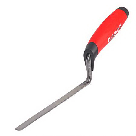 Goldblatt G06986 Tuck Point Trowel, 3/8 in W, 6-3/4 in L, Steel, Soft-Grip Handle
