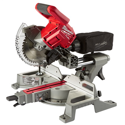 Milwaukee M18 FUEL 2733-20 Miter Saw, Battery, 7-1/4 in Dia Blade, 5000 rpm Speed, 48 deg Max Miter Angle