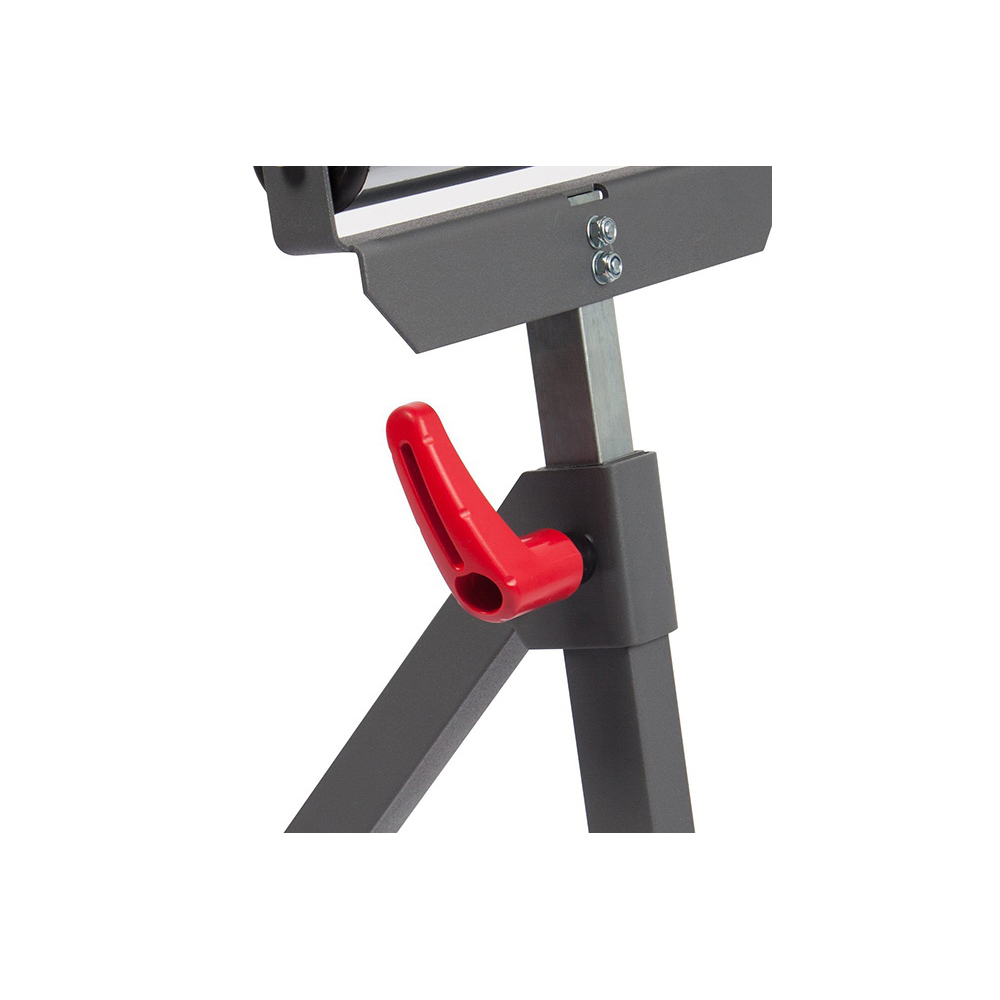 Protocol 67108 Single Roller Stand, 150 lb, Steel Frame, Gray, 28 to 44 in H