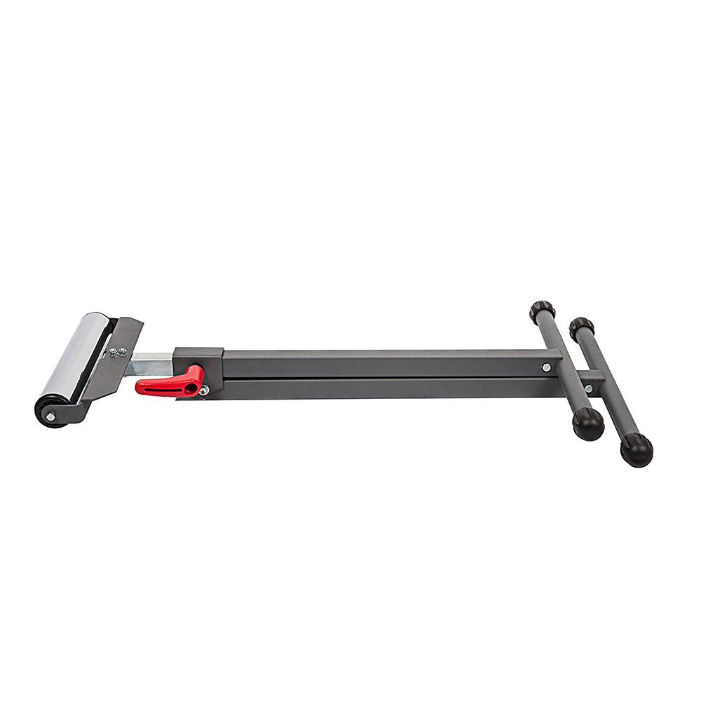 Protocol 67108 Single Roller Stand, 150 lb, Steel Frame, Gray, 28 to 44 in H