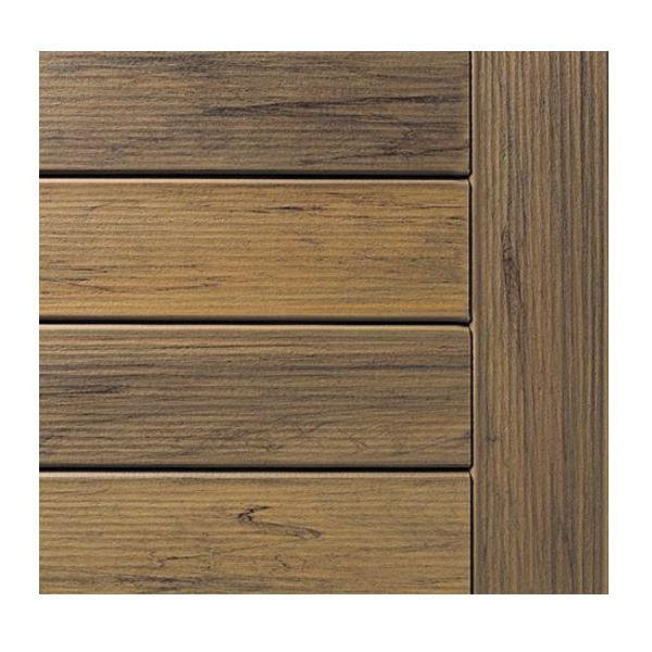PRO Legacy LC5420TW Square Shouldered Deck Board, 20 ft L, 6 in W, 1 in T, Composite, Tigerwood