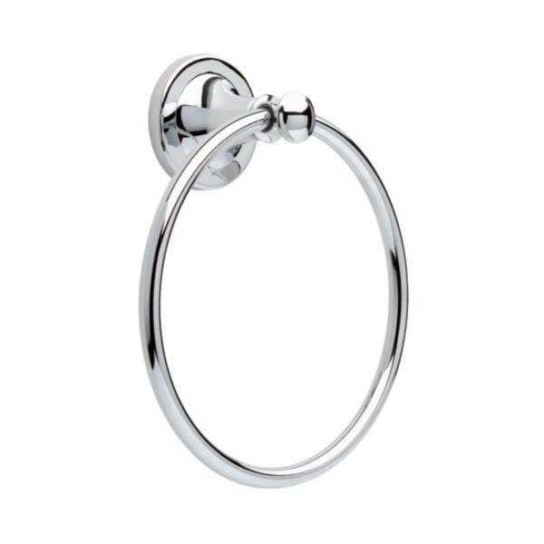 Delta Silverton Series 132889 Towel Ring, Polished Chrome, Wall - 1