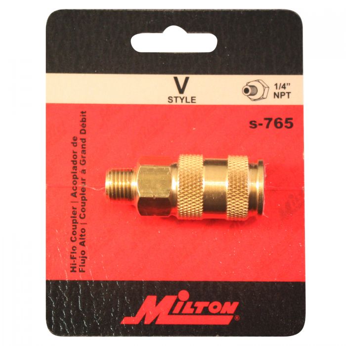 Milton S-765 Coupler, 1/4 in, MNPT