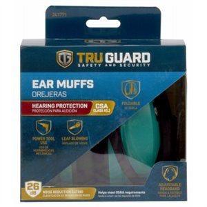 Tru-Guard TRU00115 Ear Muffs, 24 dB NRR, Adjustable Headband