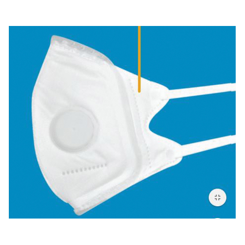 Softseal 16-90086 Dust Mask, L Mask, White, N95 Filter Class, 0.1 to 0.3, Silicone Facepiece