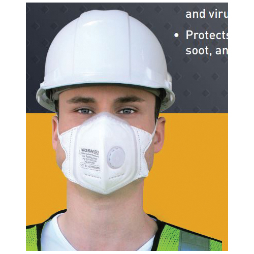 Softseal 16-90086 Dust Mask, L Mask, White, N95 Filter Class, 0.1 to 0.3, Silicone Facepiece