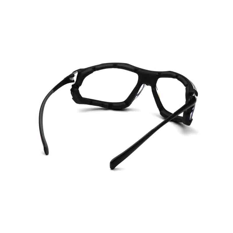 Pyramex SB9310ST Safety Glasses, 50.4 mm Lens, Anti-Fog Lens, Polycarbonate Lens, Black Frame, UV Protection