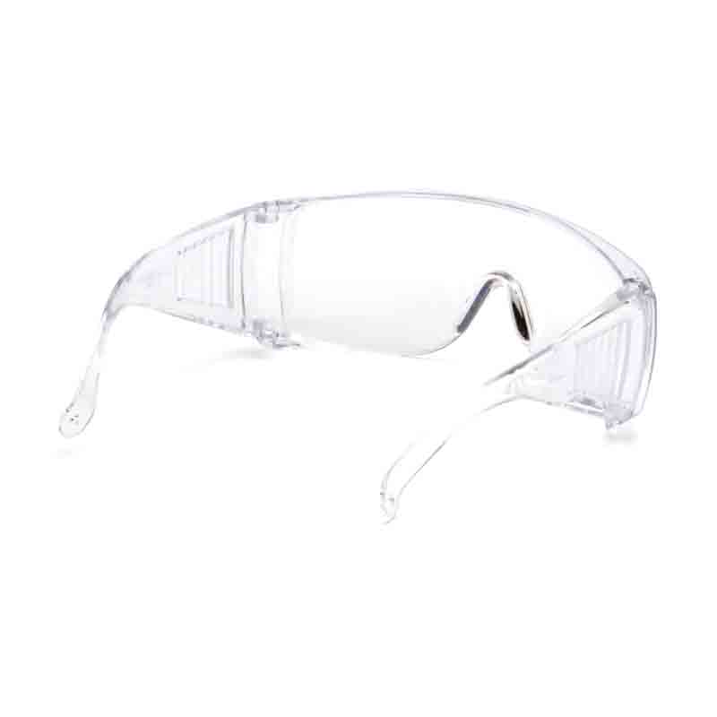 PYRAMEX SOLO S510S Safety Glasses, 45 mm Lens, Polycarbonate Lens, Clear Frame, UV Protection: Yes - 4